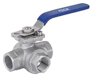 3 way ball valve wth mounting pad