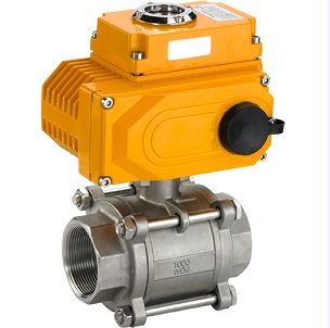 3PC Threaded Ball Valve With Actuator