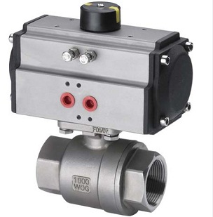 2PC Threaded Ball Valve with Actuator