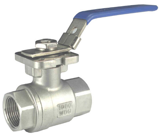 2C thread Ball Valve With ISO Pad